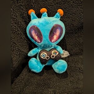BMI Cosmic Space Pals Blue  Alien Plush Stuffed Toy - With Controller